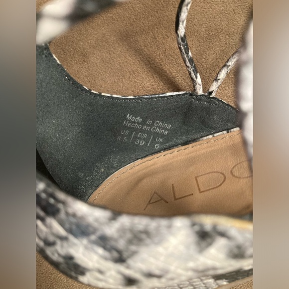 Aldo Snakeskin Sandals - Picture 2 of 7
